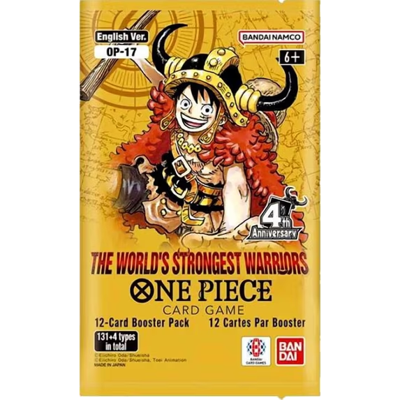One Piece Card Game OP-17: The World’s Strongest Warriors Booster Pack