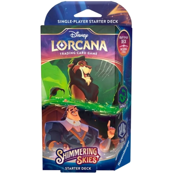 Disney Lorcana: Shimmering Skies Starter Deck – Scar & Kronk