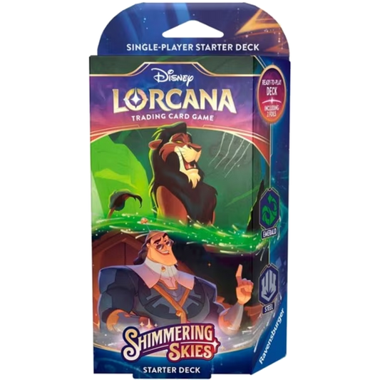 Disney Lorcana: Shimmering Skies Starter Deck – Scar & Kronk