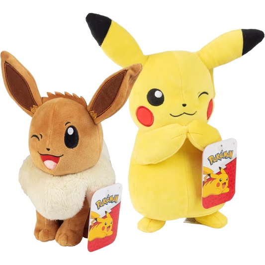 Pokémon Eevee & Pikachu Plush Set